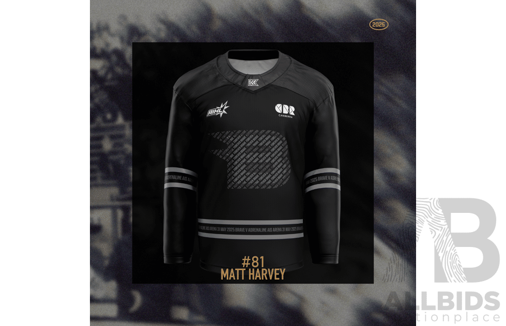 2025 Canberra Brave AIS Jersey - #81 Matt Harvey