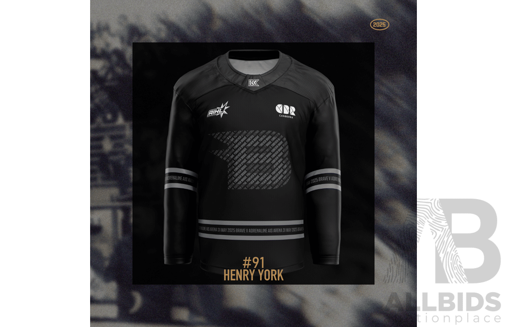 2025 Canberra Brave AIS Jersey - #91 Henry York