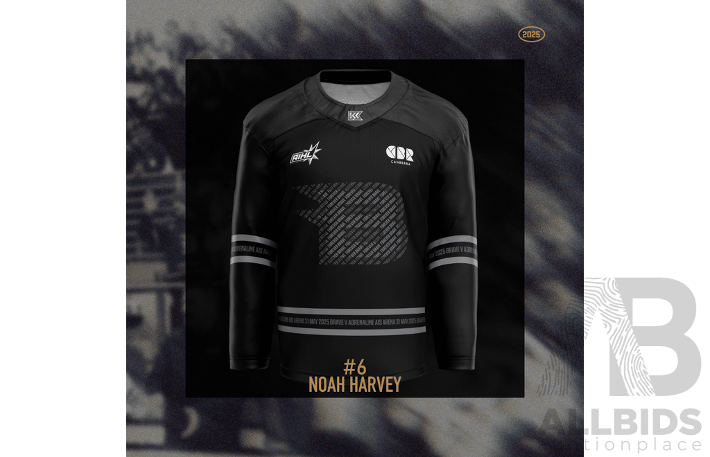2025 Canberra Brave AIS Jersey - #6 Noah Harvey