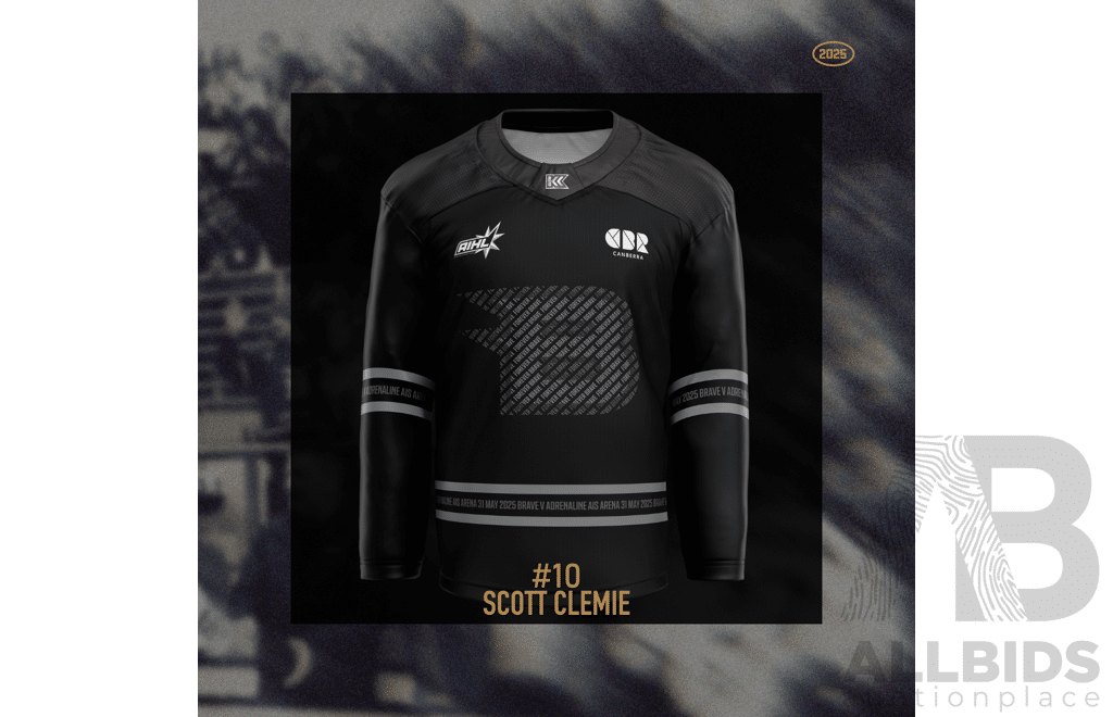 2025 Canberra Brave AIS Jersey - #10 Scott Clemie
