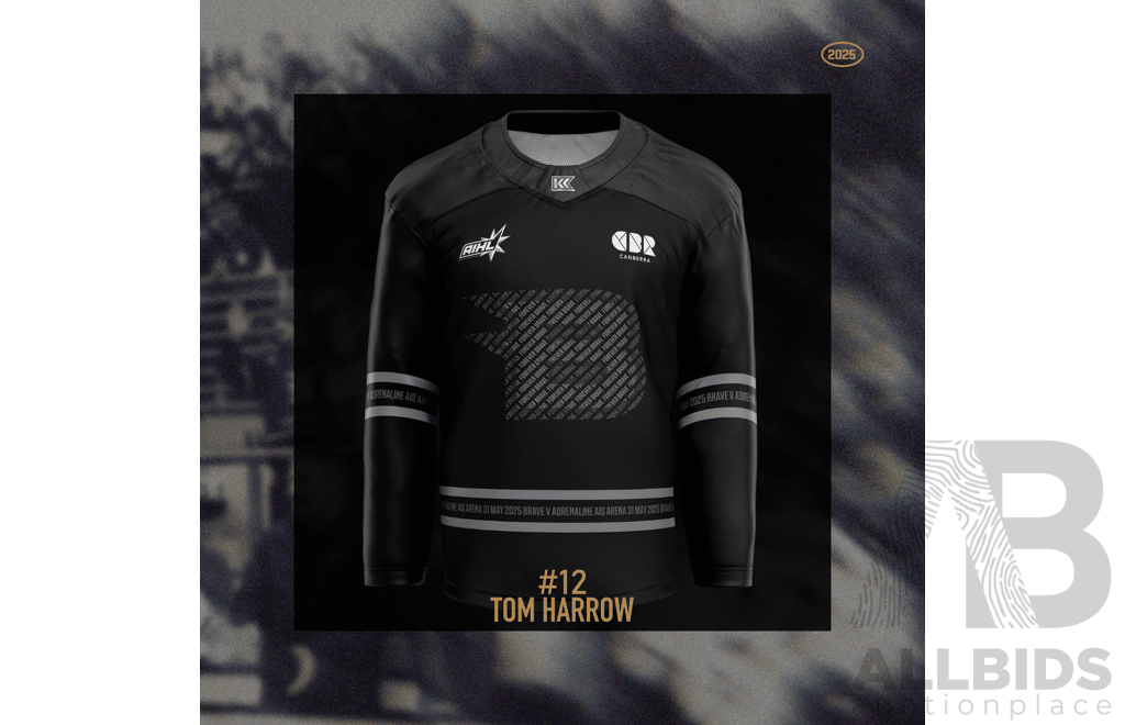 2025 Canberra Brave AIS Jersey - #12 Tom Harrow