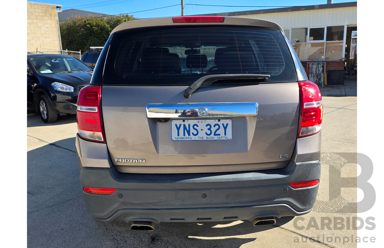 7/2015 Holden Captiva 7 LS CG MY15 4d Wagon Bronze 2.4L - 7 Seats