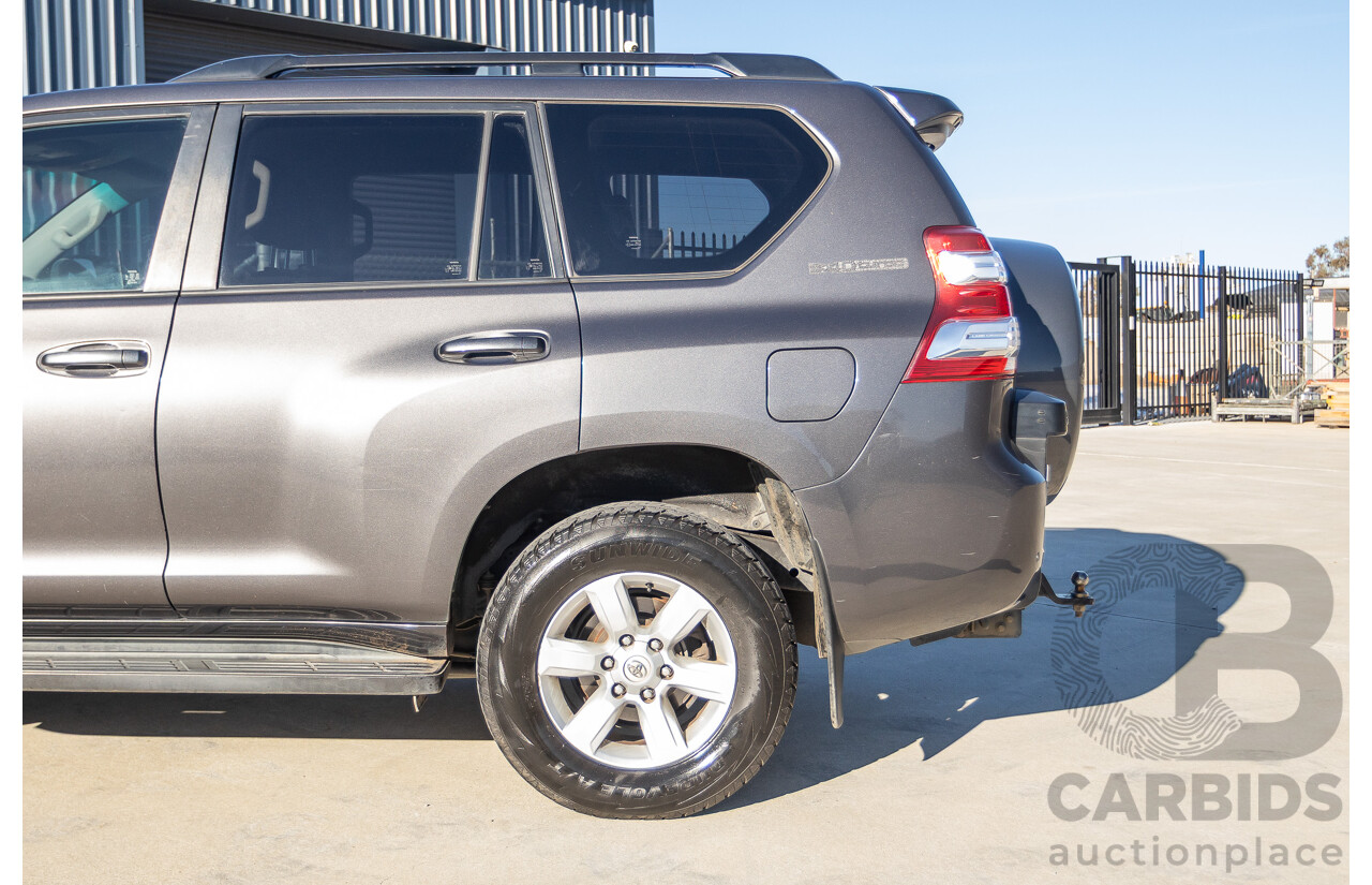 9/2013 Toyota Landcruiser Prado GXL (4x4) KDJ150R 4d Wagon Graphite Grey Metallic Turbo Diesel 3.0L - 7 Seater