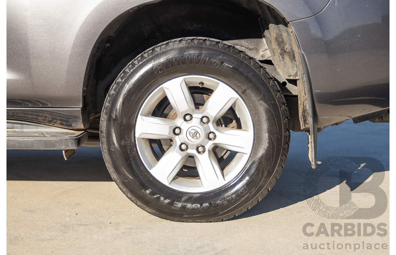 9/2013 Toyota Landcruiser Prado GXL (4x4) KDJ150R 4d Wagon Graphite Grey Metallic Turbo Diesel 3.0L - 7 Seater