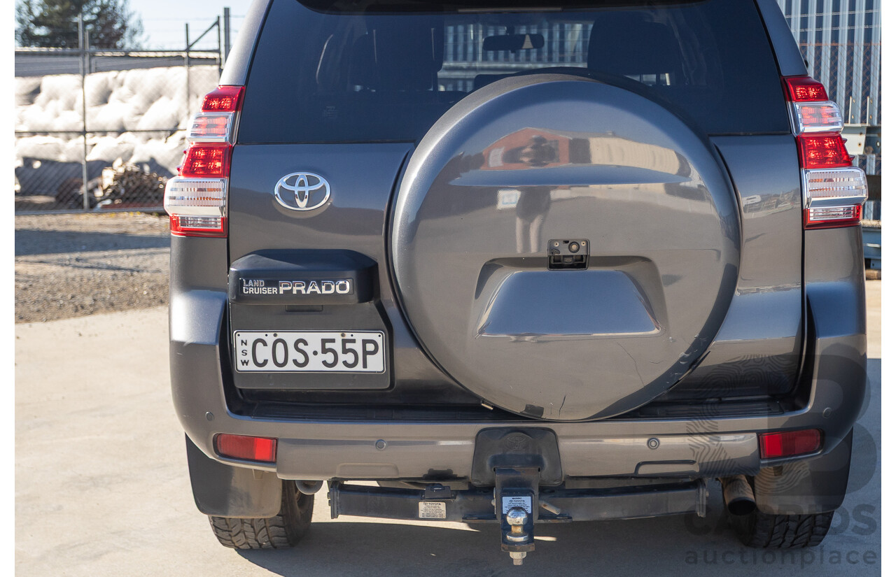 9/2013 Toyota Landcruiser Prado GXL (4x4) KDJ150R 4d Wagon Graphite Grey Metallic Turbo Diesel 3.0L - 7 Seater
