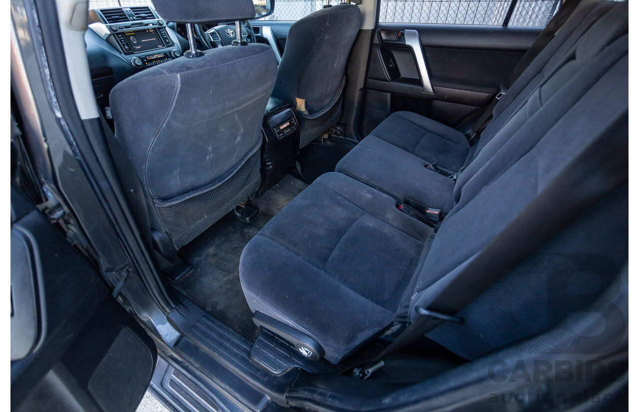 9/2013 Toyota Landcruiser Prado GXL (4x4) KDJ150R 4d Wagon Graphite Grey Metallic Turbo Diesel 3.0L - 7 Seater