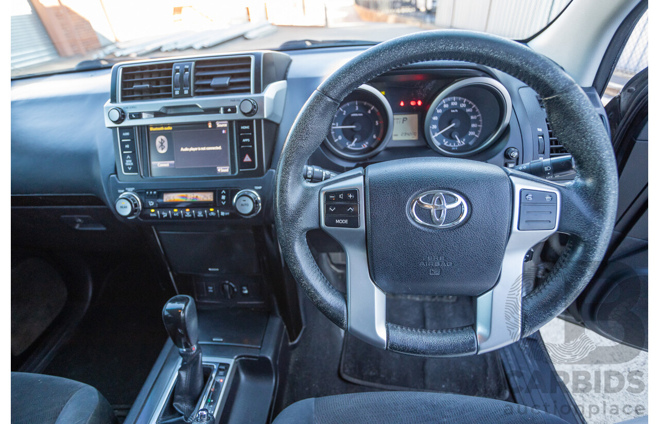 9/2013 Toyota Landcruiser Prado GXL (4x4) KDJ150R 4d Wagon Graphite Grey Metallic Turbo Diesel 3.0L - 7 Seater