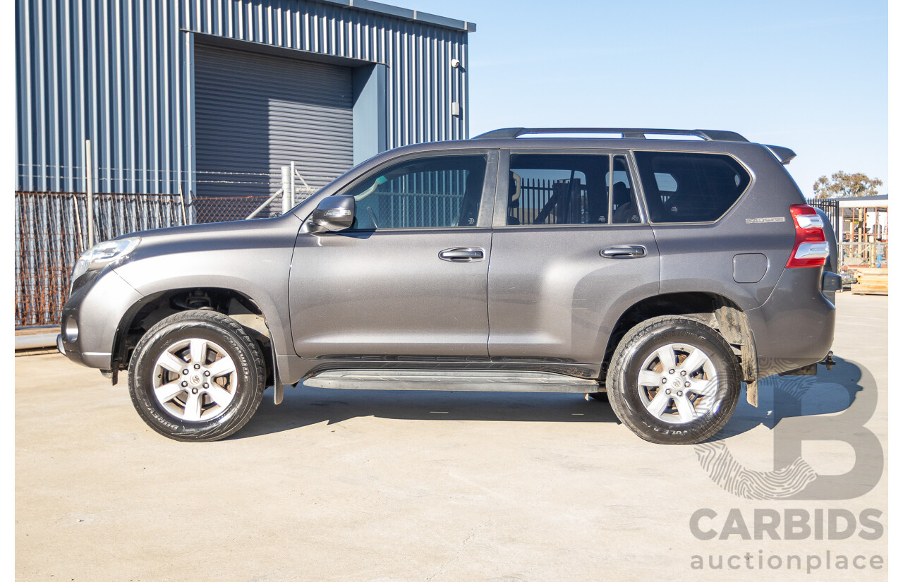 9/2013 Toyota Landcruiser Prado GXL (4x4) KDJ150R 4d Wagon Graphite Grey Metallic Turbo Diesel 3.0L - 7 Seater