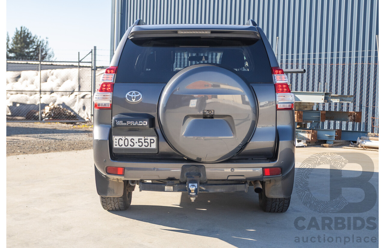 9/2013 Toyota Landcruiser Prado GXL (4x4) KDJ150R 4d Wagon Graphite Grey Metallic Turbo Diesel 3.0L - 7 Seater