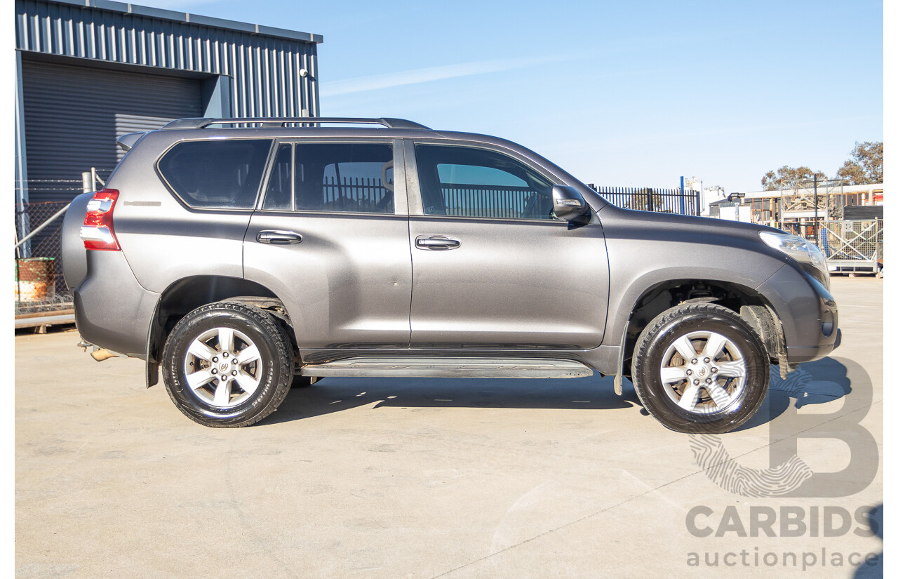 9/2013 Toyota Landcruiser Prado GXL (4x4) KDJ150R 4d Wagon Graphite Grey Metallic Turbo Diesel 3.0L - 7 Seater