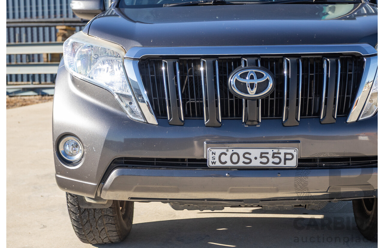 9/2013 Toyota Landcruiser Prado GXL (4x4) KDJ150R 4d Wagon Graphite Grey Metallic Turbo Diesel 3.0L - 7 Seater