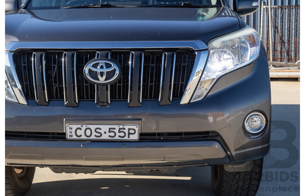9/2013 Toyota Landcruiser Prado GXL (4x4) KDJ150R 4d Wagon Graphite Grey Metallic Turbo Diesel 3.0L - 7 Seater