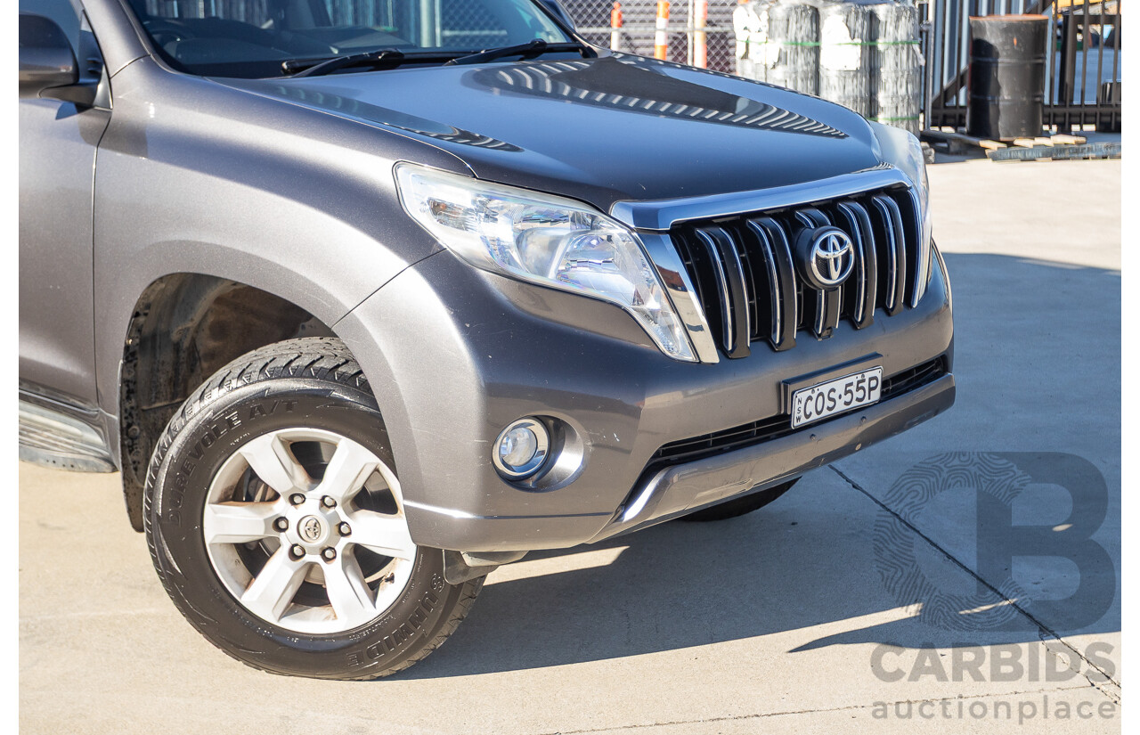 9/2013 Toyota Landcruiser Prado GXL (4x4) KDJ150R 4d Wagon Graphite Grey Metallic Turbo Diesel 3.0L - 7 Seater