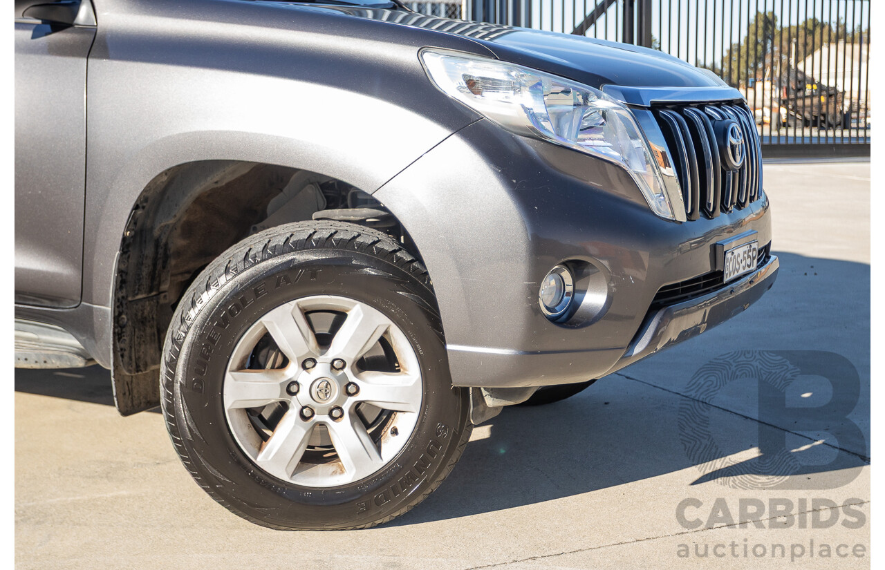 9/2013 Toyota Landcruiser Prado GXL (4x4) KDJ150R 4d Wagon Graphite Grey Metallic Turbo Diesel 3.0L - 7 Seater