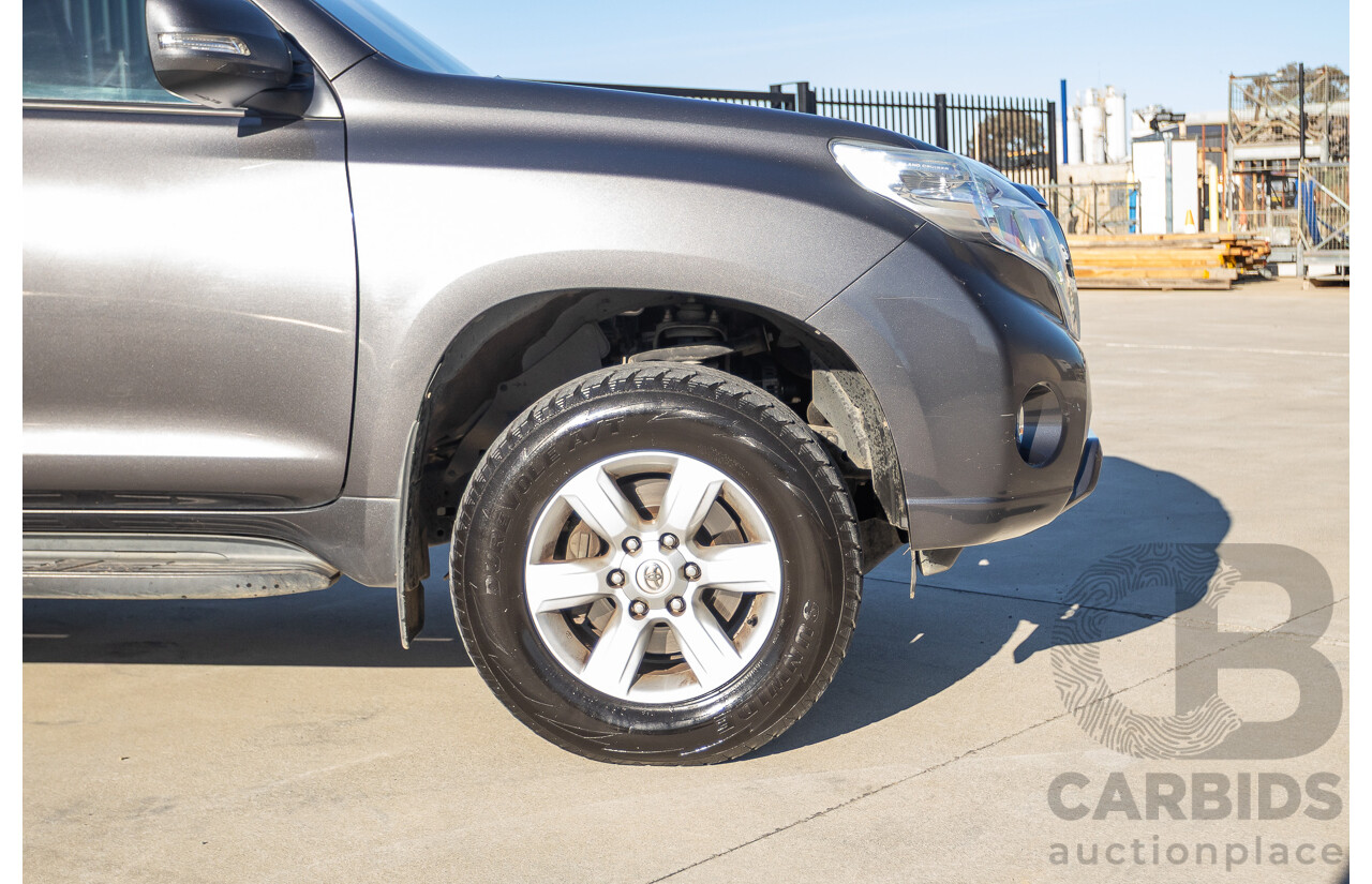9/2013 Toyota Landcruiser Prado GXL (4x4) KDJ150R 4d Wagon Graphite Grey Metallic Turbo Diesel 3.0L - 7 Seater