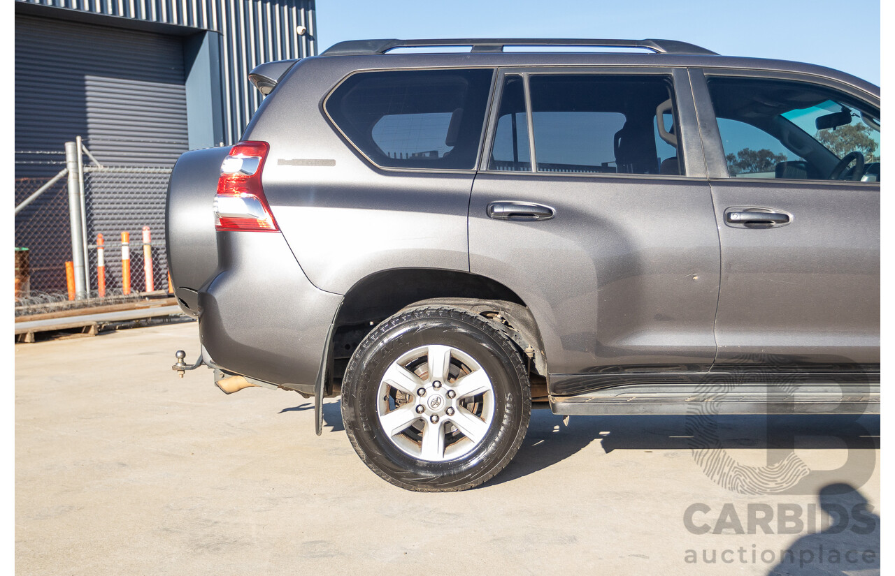 9/2013 Toyota Landcruiser Prado GXL (4x4) KDJ150R 4d Wagon Graphite Grey Metallic Turbo Diesel 3.0L - 7 Seater