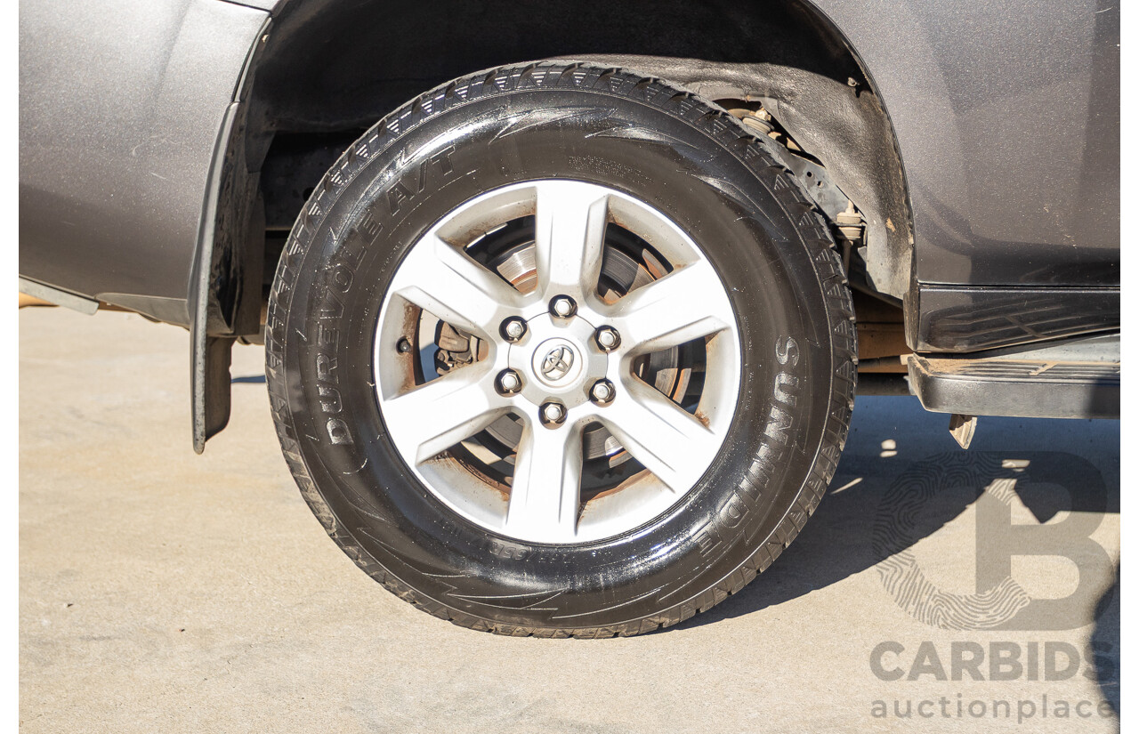 9/2013 Toyota Landcruiser Prado GXL (4x4) KDJ150R 4d Wagon Graphite Grey Metallic Turbo Diesel 3.0L - 7 Seater