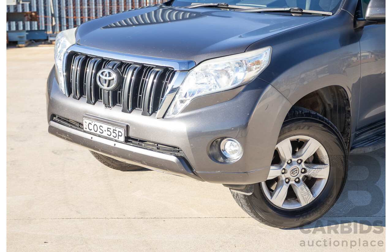 9/2013 Toyota Landcruiser Prado GXL (4x4) KDJ150R 4d Wagon Graphite Grey Metallic Turbo Diesel 3.0L - 7 Seater