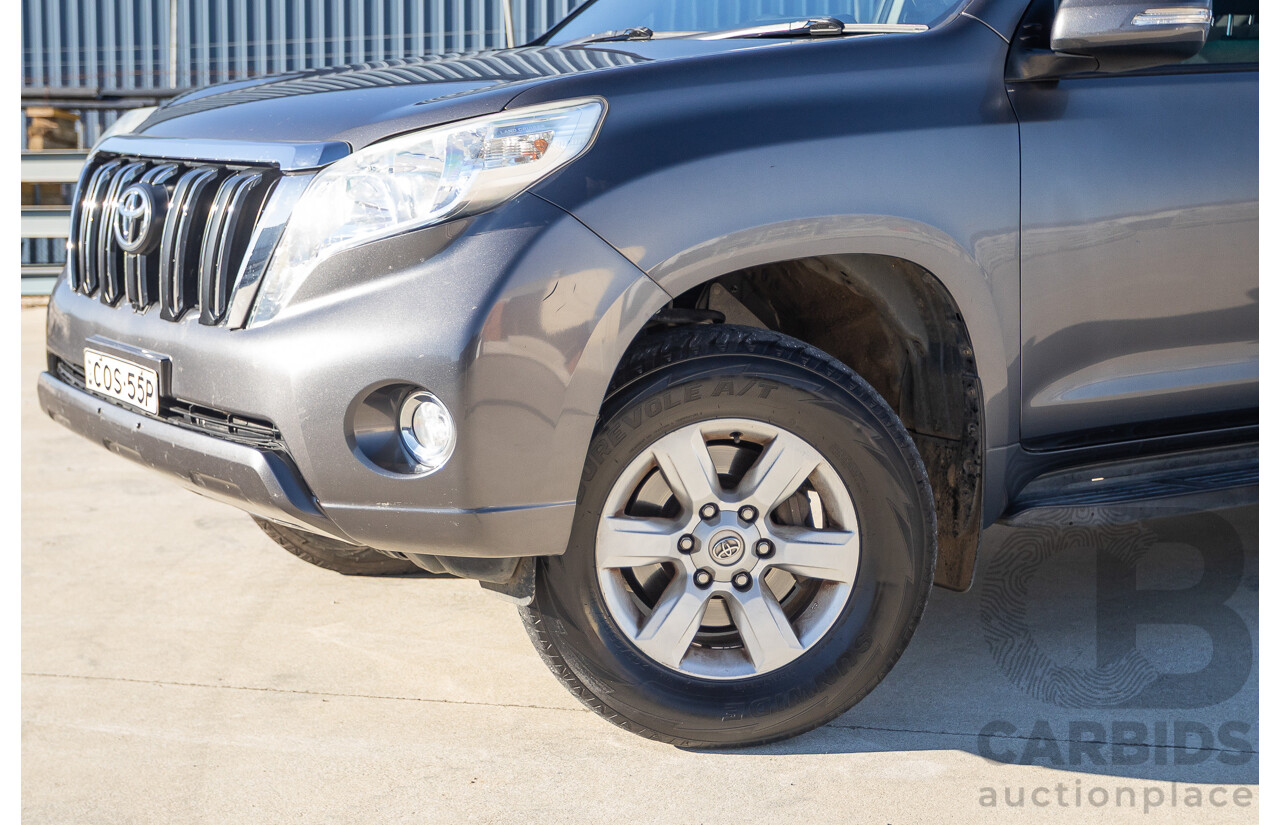9/2013 Toyota Landcruiser Prado GXL (4x4) KDJ150R 4d Wagon Graphite Grey Metallic Turbo Diesel 3.0L - 7 Seater