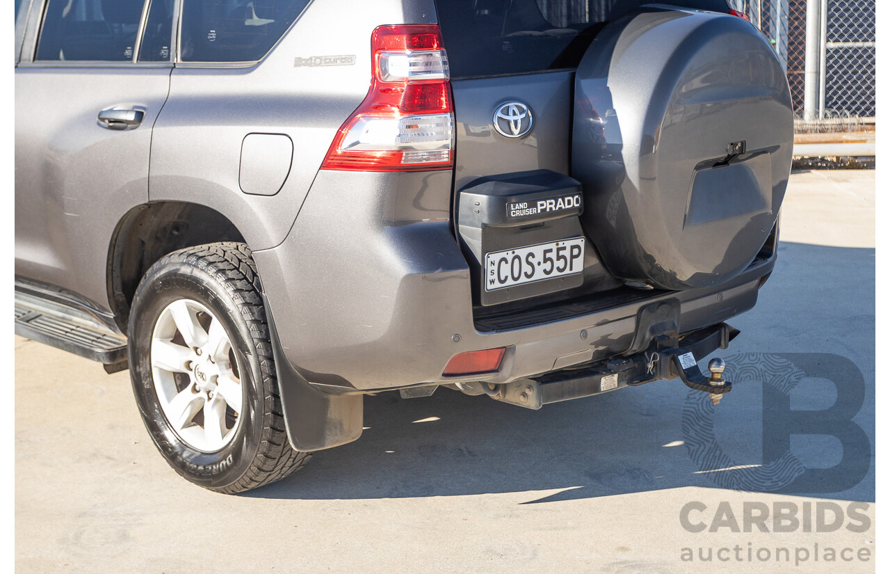 9/2013 Toyota Landcruiser Prado GXL (4x4) KDJ150R 4d Wagon Graphite Grey Metallic Turbo Diesel 3.0L - 7 Seater