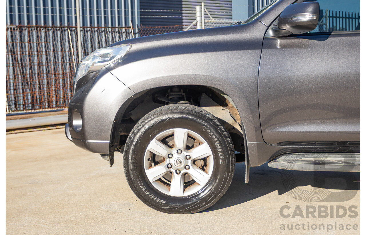 9/2013 Toyota Landcruiser Prado GXL (4x4) KDJ150R 4d Wagon Graphite Grey Metallic Turbo Diesel 3.0L - 7 Seater