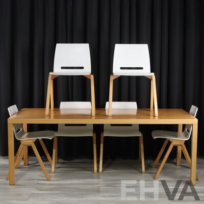 Modern Seven Piece Dining Suite by Style Craft