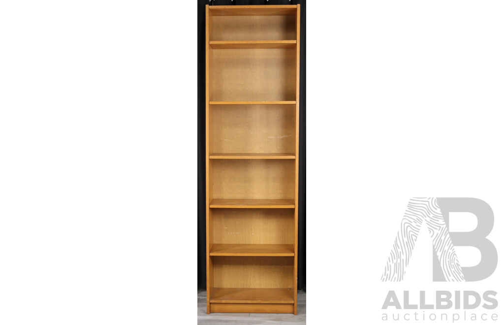 Modern Veneered Open Bookcase