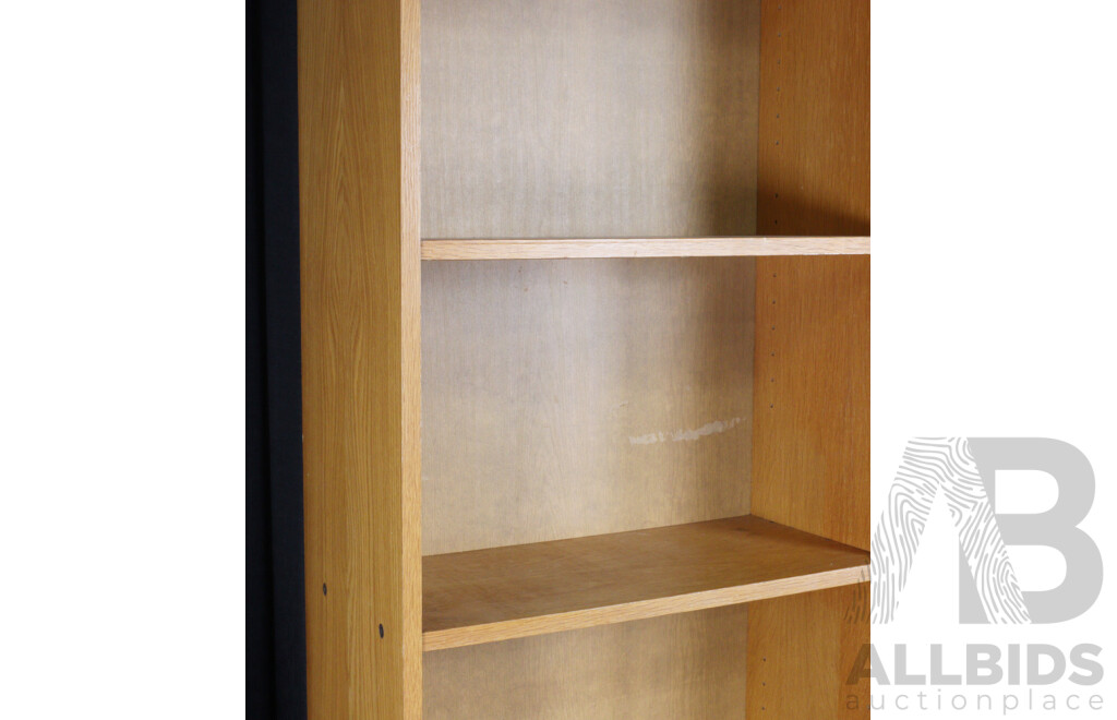 Modern Veneered Open Bookcase