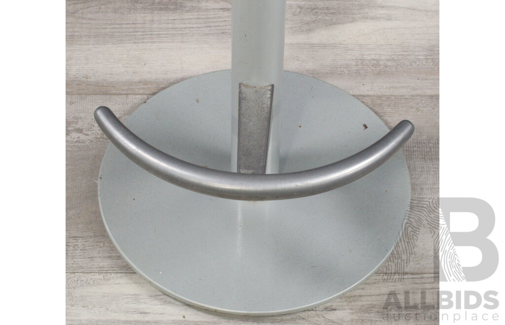 Pair of Modern Metal Based Bar Stools
