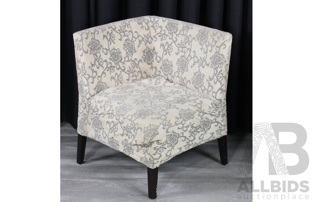 Pair of of Modern Fabric Arm Chairs