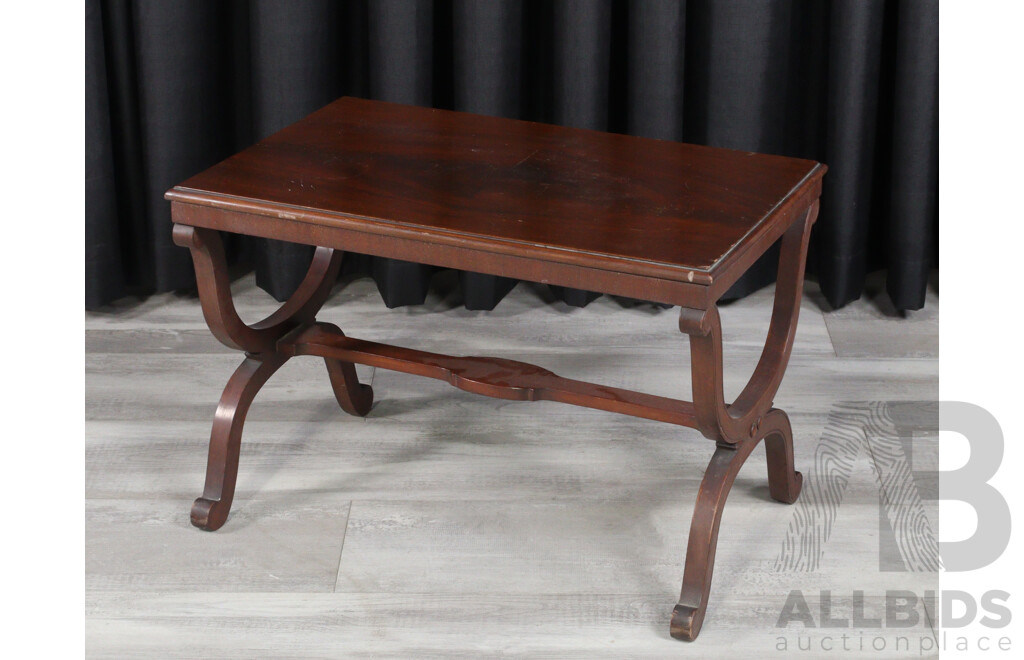 Small Reproduction Mahogany Side Table