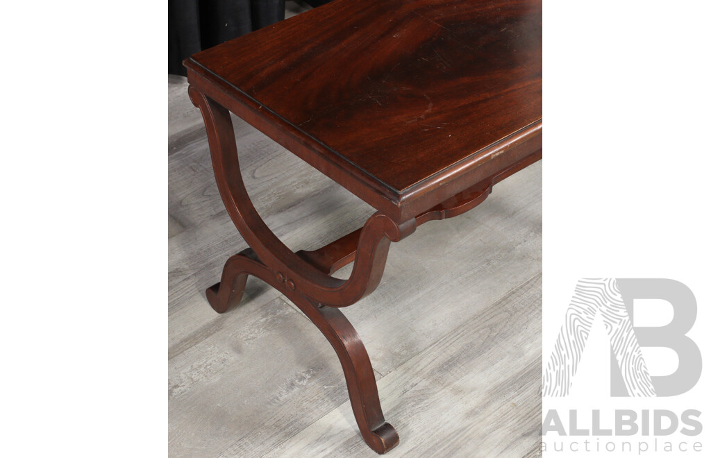 Small Reproduction Mahogany Side Table