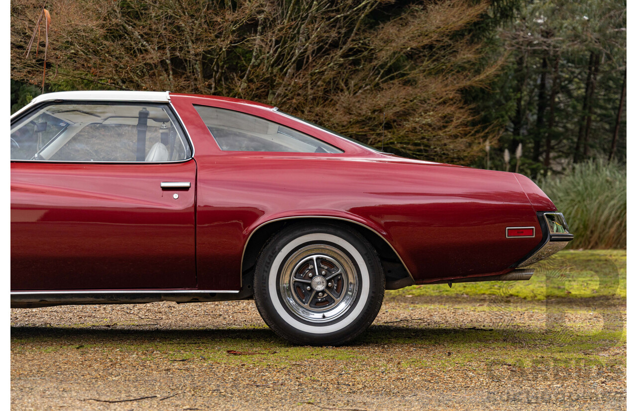 01/1973 Buick Century Gran Sport 455 2d Coupe Burgundy / White Vinyl 455ci V8 7.5L