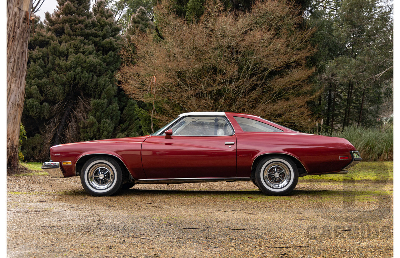 01/1973 Buick Century Gran Sport 455 2d Coupe Burgundy / White Vinyl 455ci V8 7.5L