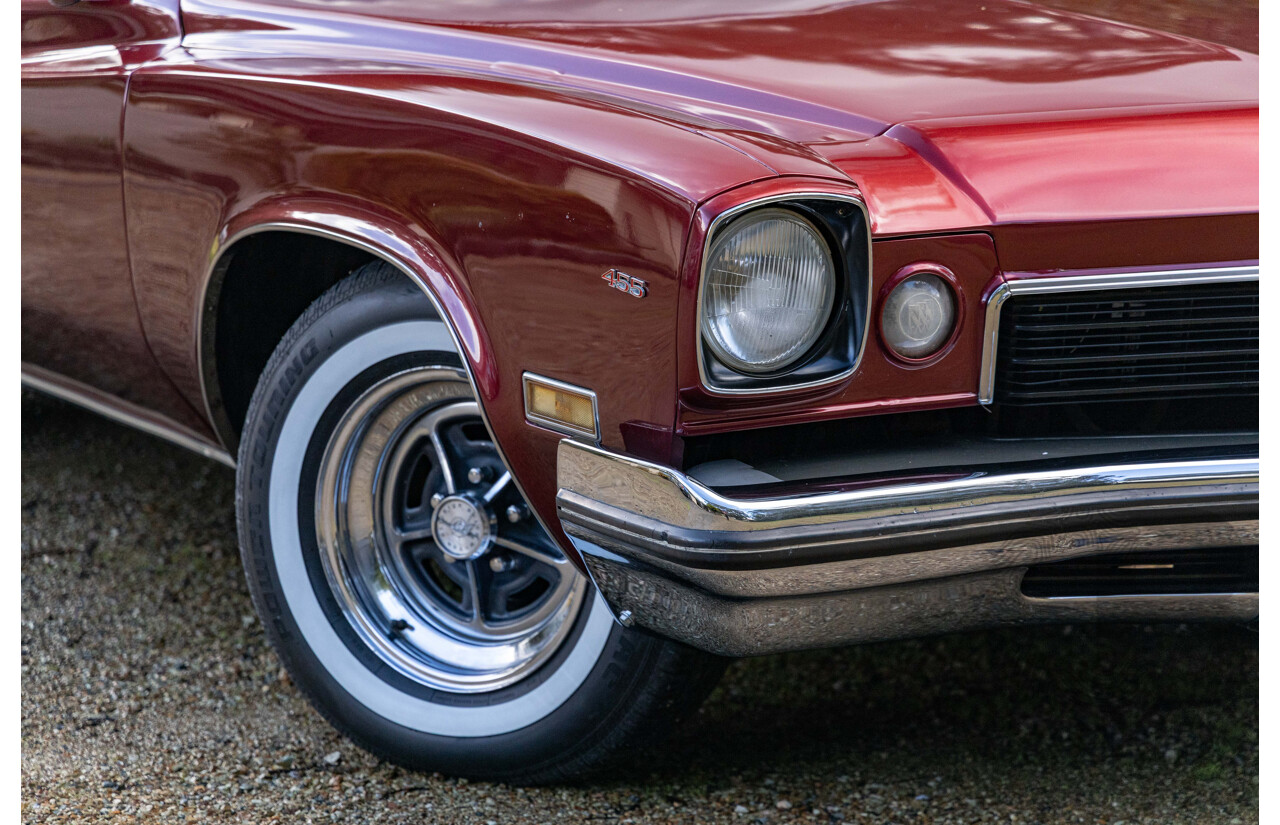 01/1973 Buick Century Gran Sport 455 2d Coupe Burgundy / White Vinyl 455ci V8 7.5L