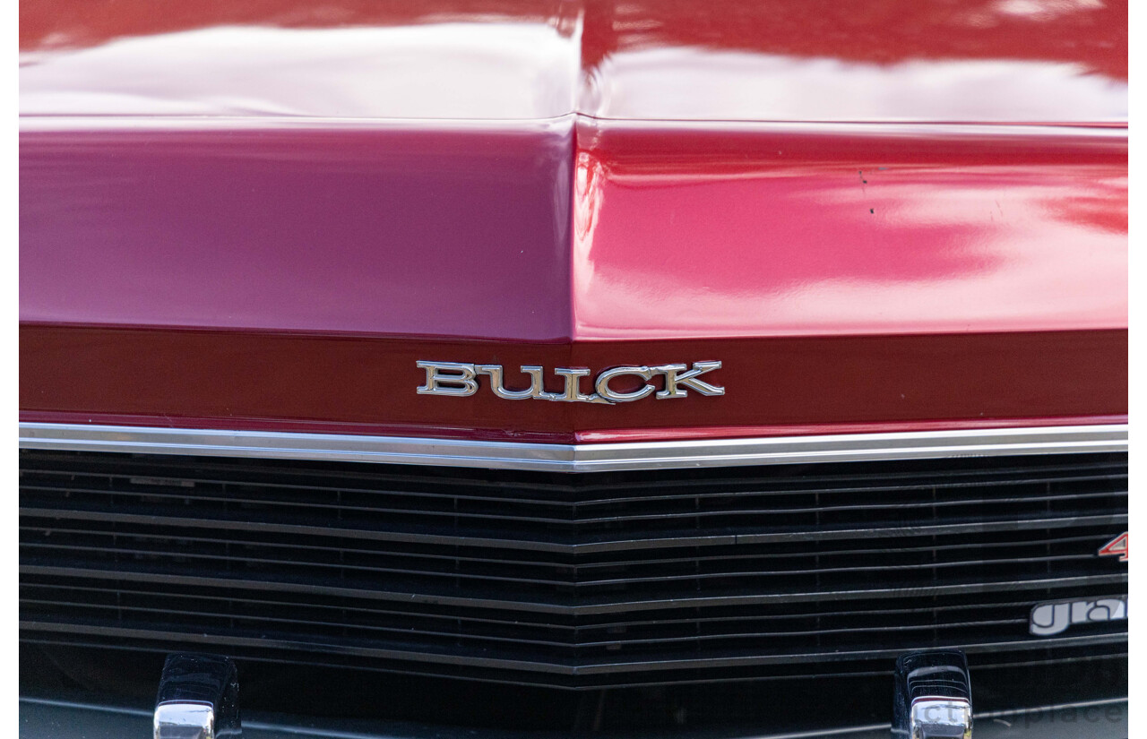 01/1973 Buick Century Gran Sport 455 2d Coupe Burgundy / White Vinyl 455ci V8 7.5L