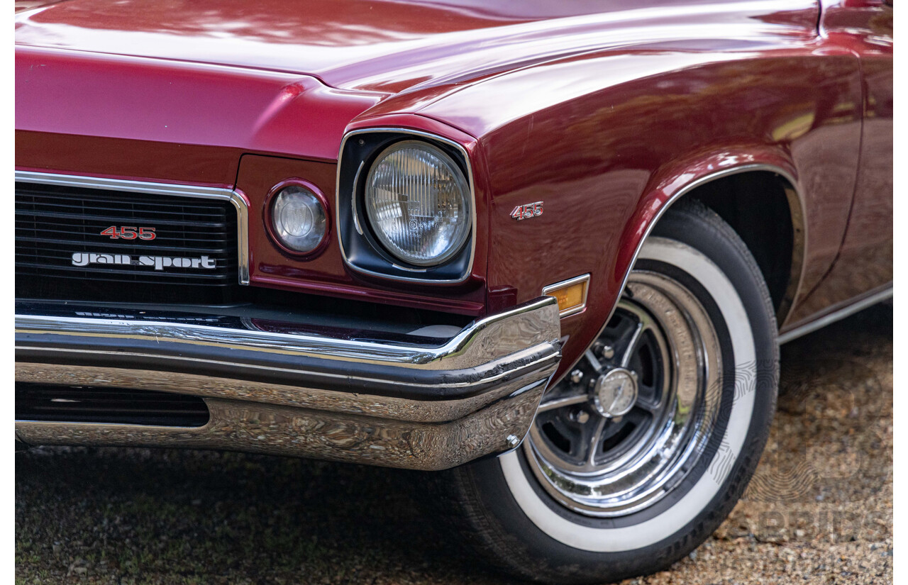01/1973 Buick Century Gran Sport 455 2d Coupe Burgundy / White Vinyl 455ci V8 7.5L