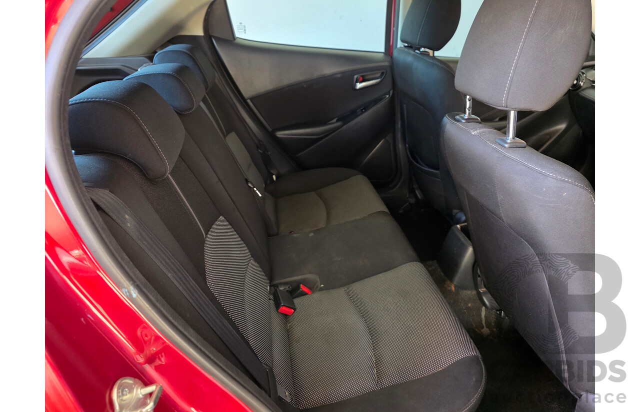 08/2017 Mazda Mazda2 GENKI DJ MY16 5D Hatchback Soul Red 1.5L