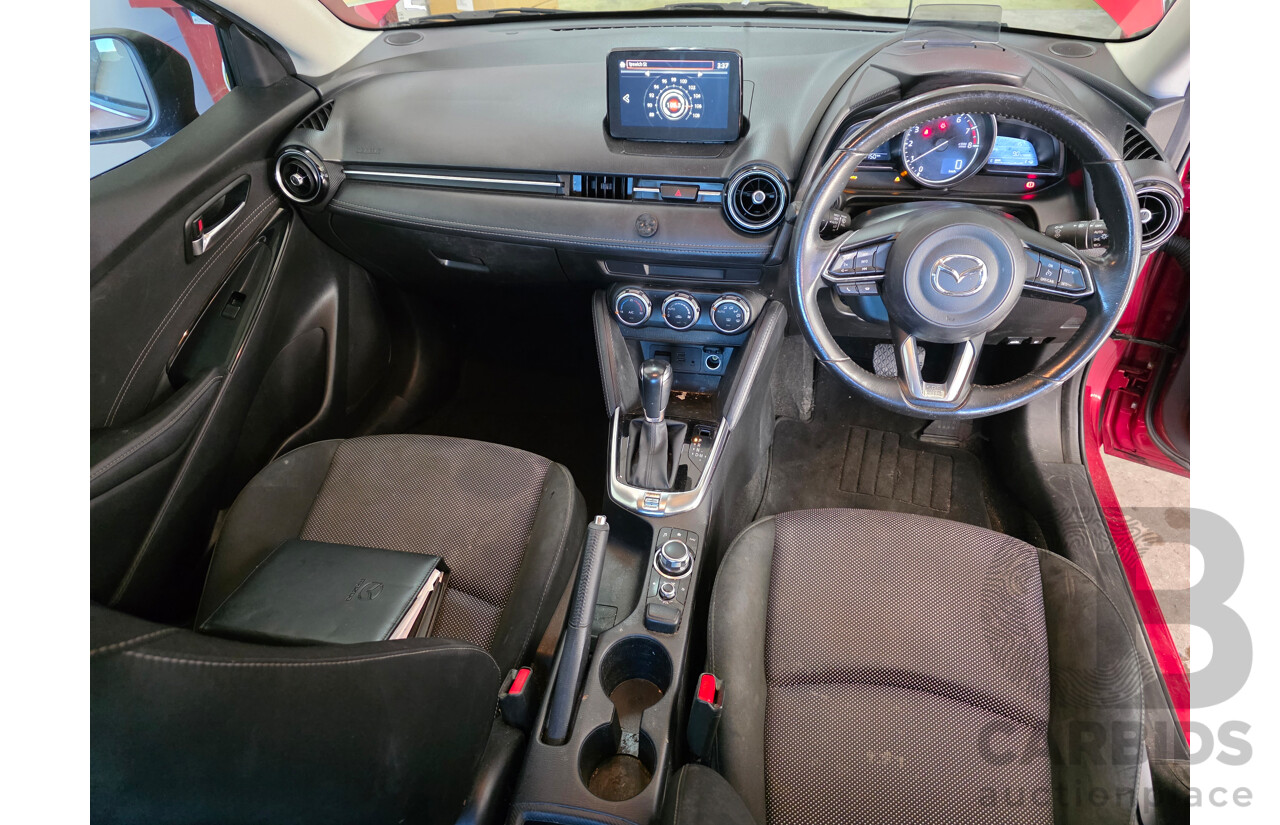 08/2017 Mazda Mazda2 GENKI DJ MY16 5D Hatchback Soul Red 1.5L