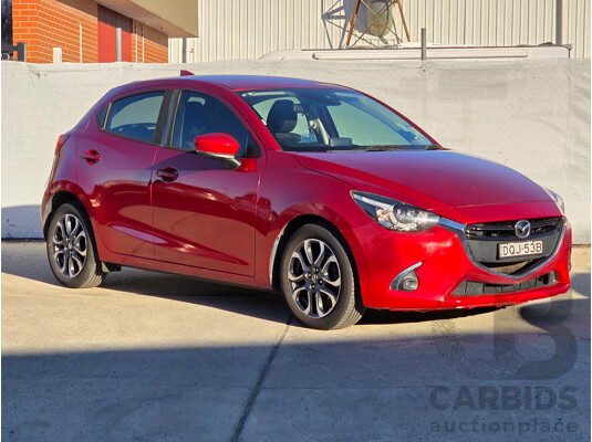 08/2017 Mazda Mazda2 GENKI DJ MY16 5D Hatchback Soul Red 1.5L