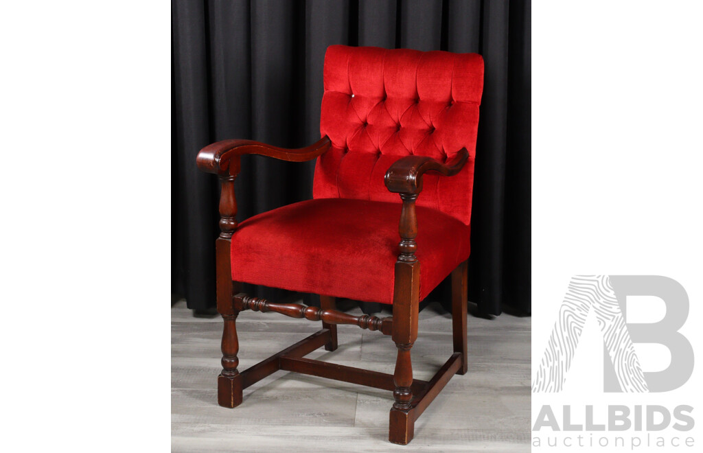 Vintage Timber Framed Bridge Chair