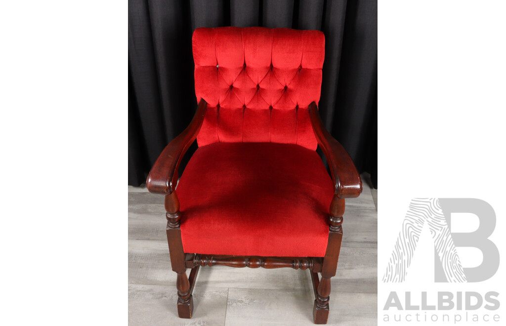 Vintage Timber Framed Bridge Chair