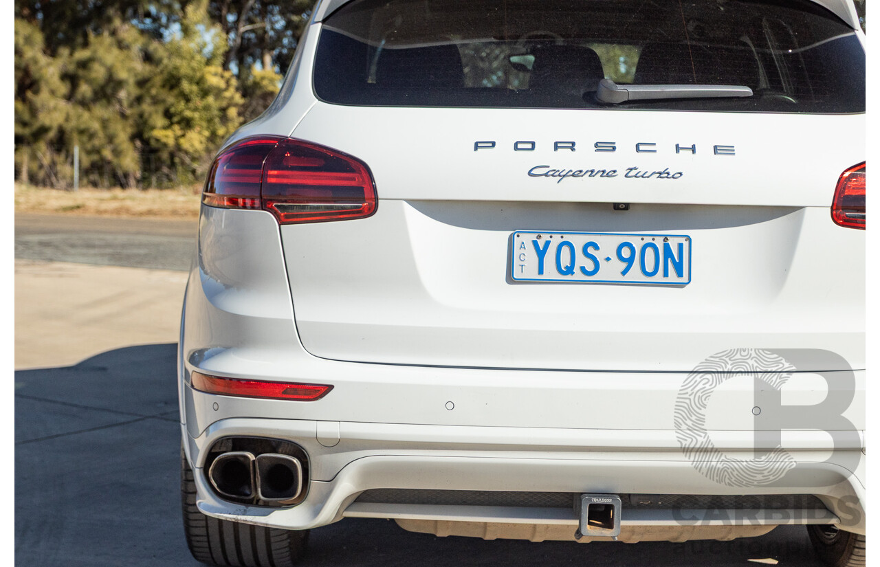 1/2015 Porsche Cayenne Turbo Series 2 (AWD) 92A MY15 4d Wagon White Twin Turbo V8 4.8L