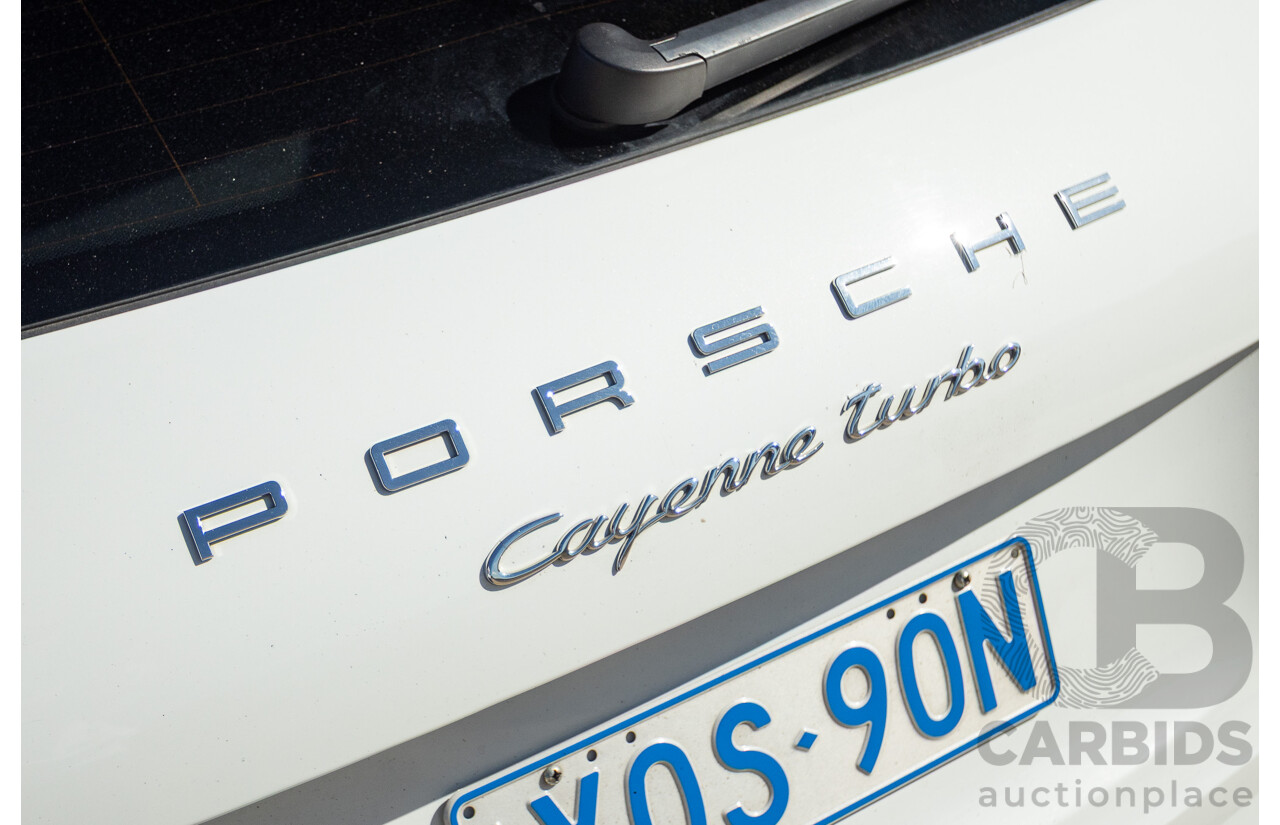 1/2015 Porsche Cayenne Turbo Series 2 (AWD) 92A MY15 4d Wagon White Twin Turbo V8 4.8L