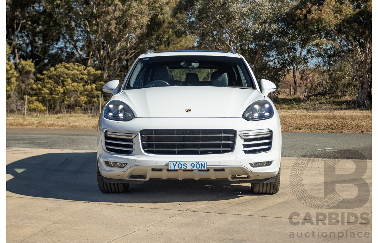 1/2015 Porsche Cayenne Turbo Series 2 (AWD) 92A MY15 4d Wagon White Twin Turbo V8 4.8L