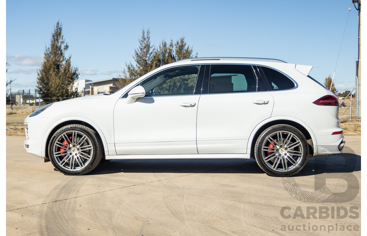 1/2015 Porsche Cayenne Turbo Series 2 (AWD) 92A MY15 4d Wagon White Twin Turbo V8 4.8L