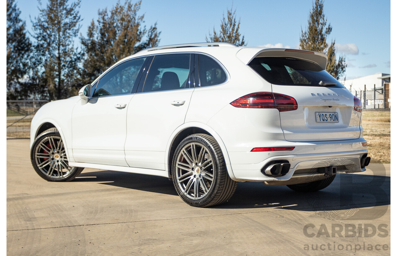 1/2015 Porsche Cayenne Turbo Series 2 (AWD) 92A MY15 4d Wagon White Twin Turbo V8 4.8L