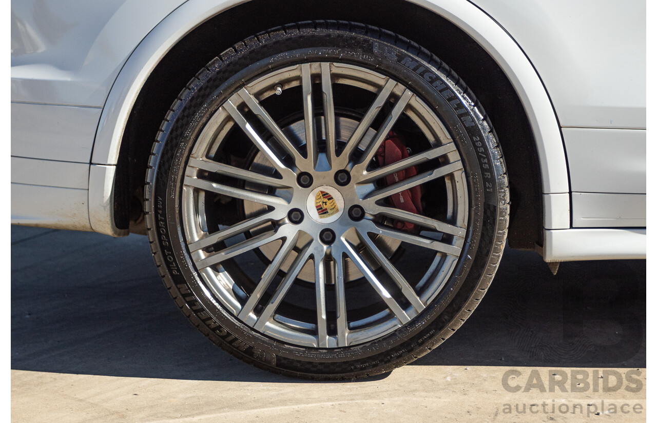 1/2015 Porsche Cayenne Turbo Series 2 (AWD) 92A MY15 4d Wagon White Twin Turbo V8 4.8L