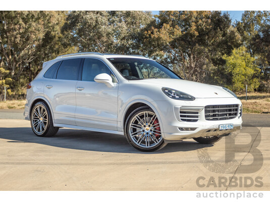 1/2015 Porsche Cayenne Turbo Series 2 (AWD) 92A MY15 4d Wagon White Twin Turbo V8 4.8L