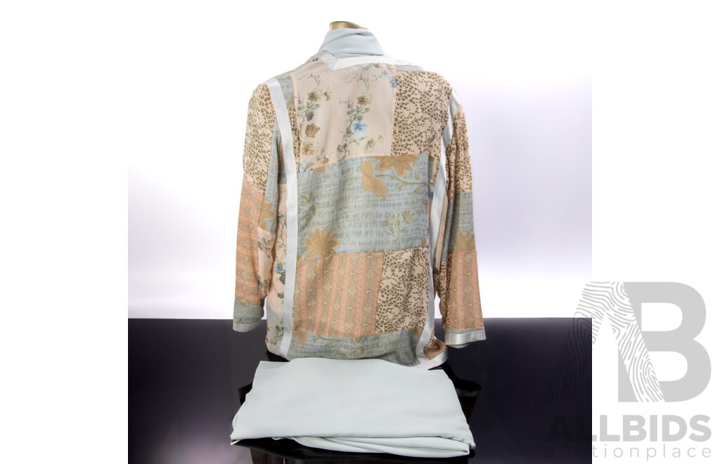 Vintage Maggie Shepherd Complete Ensemble of Skirt, Jacket, Scarf and Top